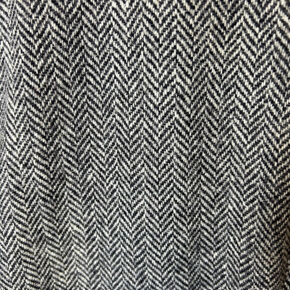 Vintage Marshall & Reed Harris Tweed Black Gray Herringbone Sport Coat Size 42 - Picture 9 of 15